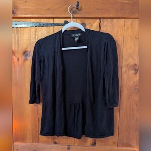 Black Draped Cardigan by Grace